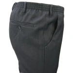 Elastische taille Pantalon | Donkergrijs | www.pietkoopmans.nl