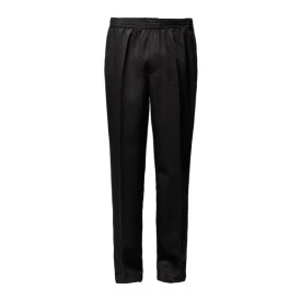 Elastische taille Pantalon | Zwart