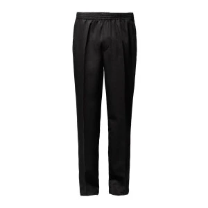 Elastische taille Pantalon | Zwart