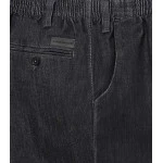 Elastische taille broek | Antraciet denim | www.pietkoopmans.nl