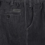 Elastische taille broek | Antraciet denim | www.pietkoopmans.nl