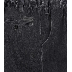 Elastische taille broek | Antraciet