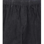 Elastische taille broek | Antraciet denim | www.pietkoopmans.nl