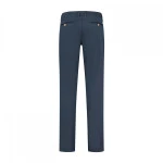 North84 Slim Fit Chino Herenbroek | Blauw met Dotstructuur  | www.pietkoopmans.nl