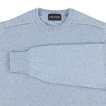 Osborne Trui  Lamswol Ronde Hals | Babyblue | www.pietkoopmans.nl