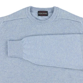 Osborne Trui Lamswol Ronde Hals | Babyblue
