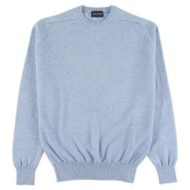Osborne Trui Lamswol Ronde Hals | Babyblue