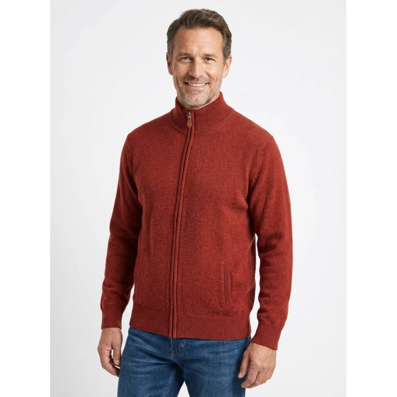 Osborne Windblock Vest Lamswol | Poppy | www.pietkoopmans.nl