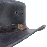 Australische Hoed  | Geruwd Zwart | www.pietkoopmans.nl