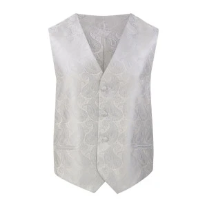 Paisley Gilet | Zilver Grijs