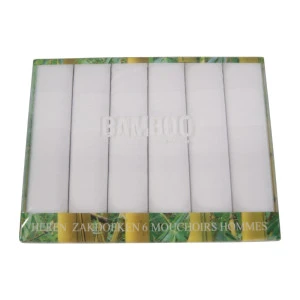 Six Pack Bamboo Zakdoeken | Wit