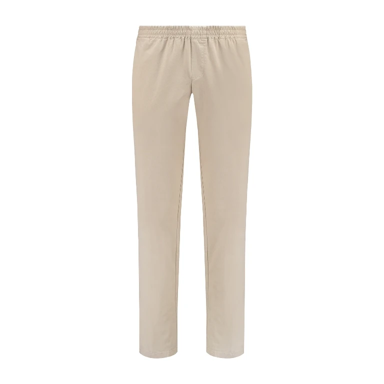 Piet Elastische Taille Broek | Beige Zomer | www.pietkoopmans.nl