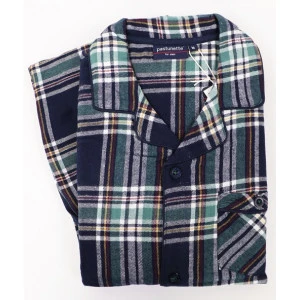 Pastunette Pyjama Flanel | Groen Geblokt