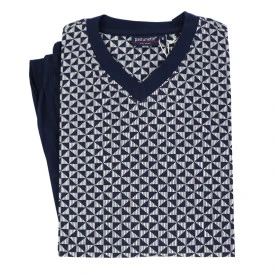 Pastunette Pyjama Tricot | Marine Print