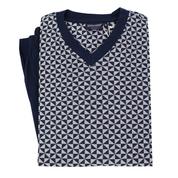Pastunette Pyjama Tricot | Marine Print