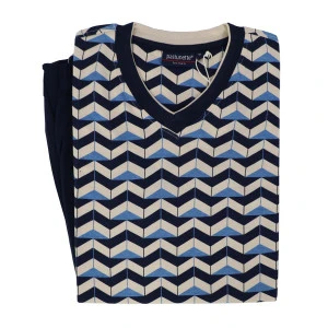 Pastunette Pyjama Tricot | Blauw Print