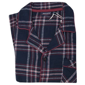 Pastunette Pyjama Flanel | Bordeaux Geruit