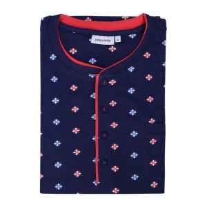 Pastunette Nachthemd | Marine Rood Print