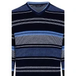 Pastunette Badstof Pyjama | Blauw Gestreept | www.pietkoopmans.nl