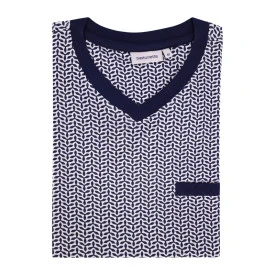 Pastunette Nachthemd Korte Mouw | Blauwe Print