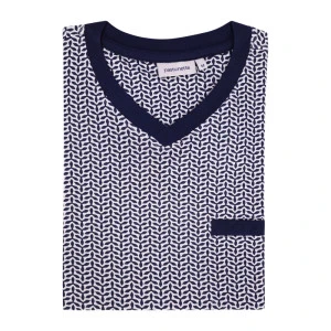 Pastunette Nachthemd Korte Mouw | Blauwe Print