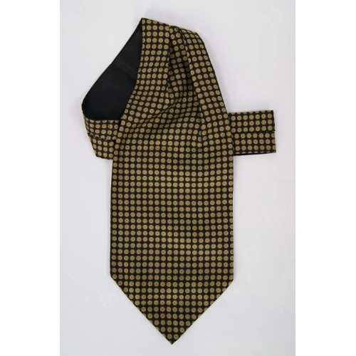 Zijden Choker | Zwart Goud Print | www.pietkoopmans.nl