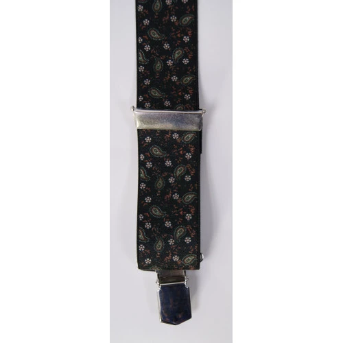 Bretels Metal X | Antra Groen Paisley | www.pietkoopmans.nl