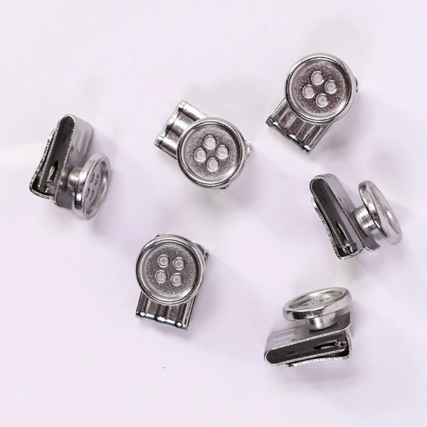 Clip On Buttons | Zilver | www.pietkoopmans.nl
