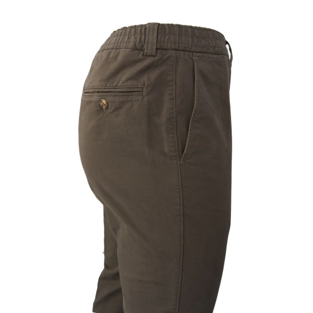Elastische Thermo Broek | Tiel Khaki | www.pietkoopmans.nl