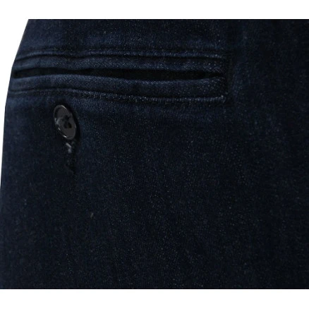 Elastische Taille Broek | Extra Lang Geleen Donker | www.pietkoopmans.nl