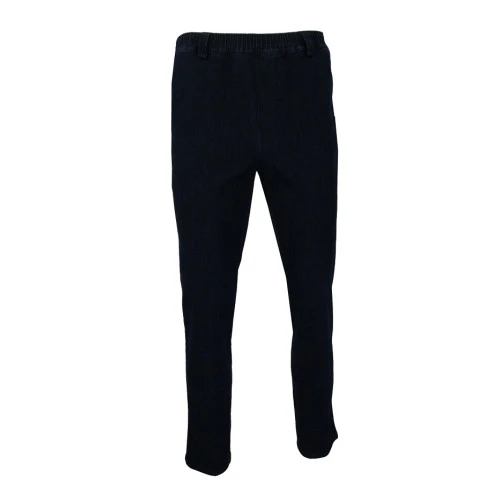 Elastische Taille Broek | Extra Lang Geleen Donker | www.pietkoopmans.nl