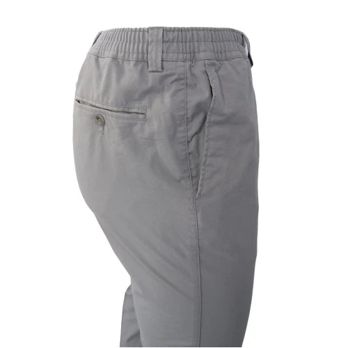 Piet Elastische Taille Broek | Hoorn Grijs | www.pietkoopmans.nl