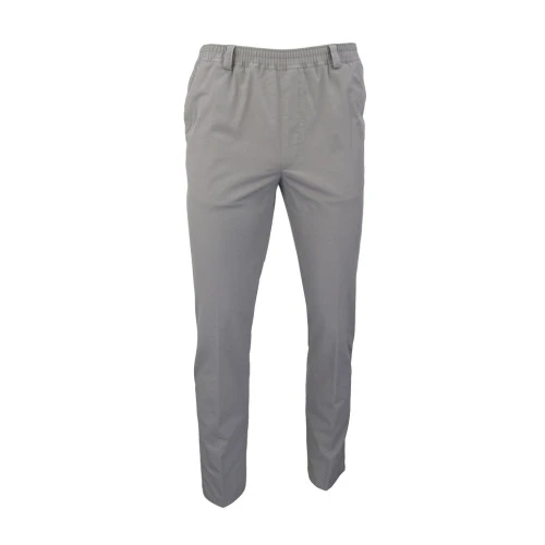 Piet Elastische Taille Broek | Hoorn Grijs | www.pietkoopmans.nl