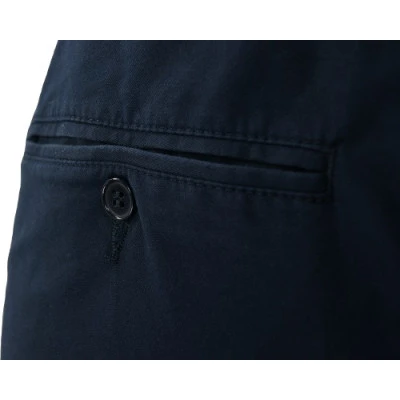 Piet Elastische Taille Broek | Hoorn Blauw | www.pietkoopmans.nl
