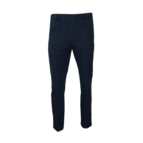 Piet Elastische Taille Broek | Hoorn Blauw | www.pietkoopmans.nl