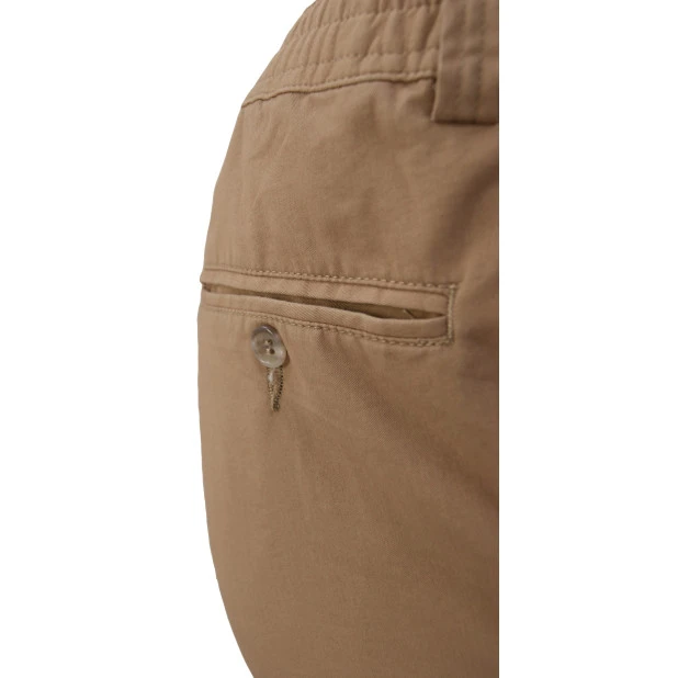 Piet Elastische Taille Broek | Hoorn Camel | www.pietkoopmans.nl