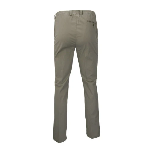 Piet Elastische Taille Broek | Hoorn Khaki | www.pietkoopmans.nl