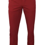Piet Elastische Taille Broek | Hoorn Rood | www.pietkoopmans.nl