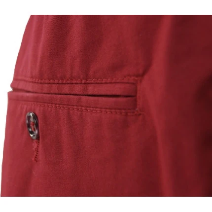 Piet Elastische Taille Broek | Hoorn Rood | www.pietkoopmans.nl