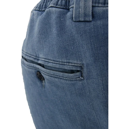 Elastische taille Jeans Kort | Lichtblauw  | www.pietkoopmans.nl