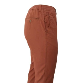 Piet Elastische Taille Broek Zomer | Zeist Brique