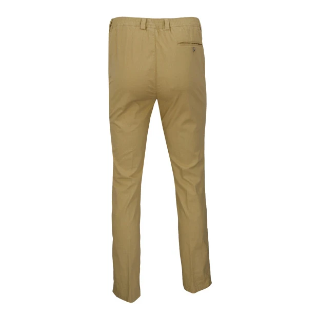 Piet Elastische Taille Broek Zomer | Zeist Mais | www.pietkoopmans.nl