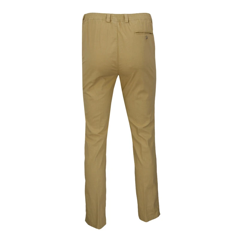 Piet Elastische Taille Broek Zomer | Zeist Mais | www.pietkoopmans.nl