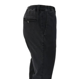 Piet Elastische Taille Broek | Antraciet Jeans