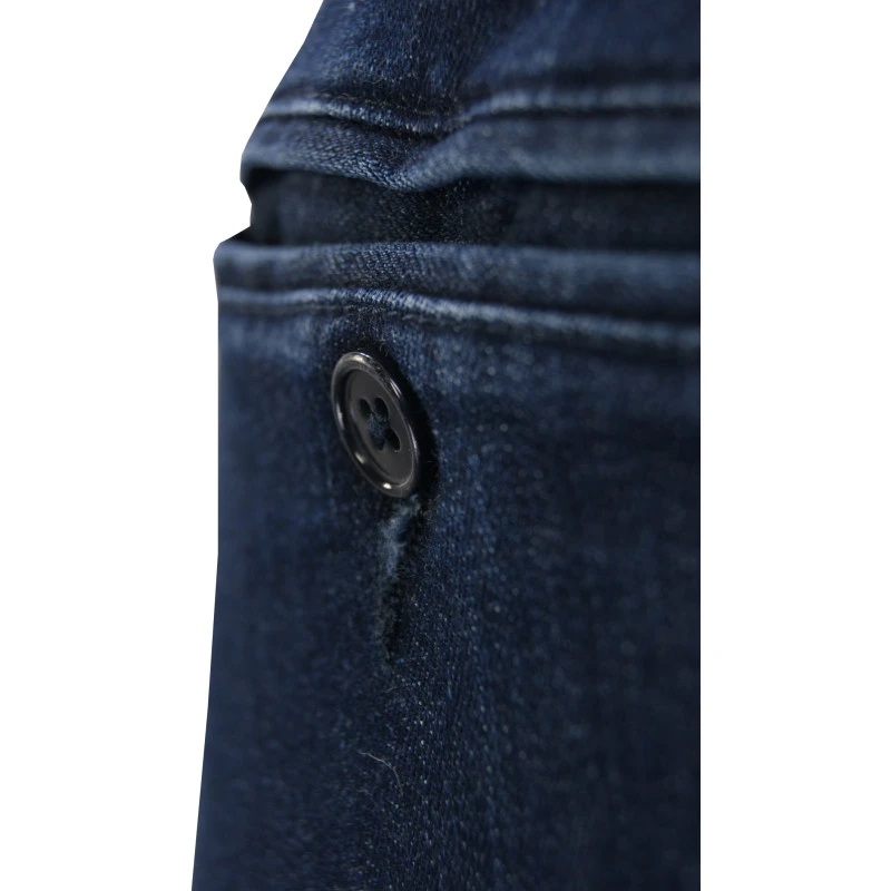 Elastische taille Jeans Kort | Donker Denim | www.pietkoopmans.nl