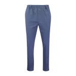 Piet Elastische Taille Broek | Duindorp Indigo Print | www.pietkoopmans.nl