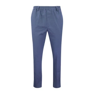 Piet Elastische Taille Broek | Duindorp Indigo Print