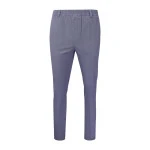 Piet Elastische Taille Broek | Cadzand Navy Print | www.pietkoopmans.nl