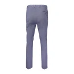 Piet Elastische Taille Broek | Cadzand Navy Print | www.pietkoopmans.nl