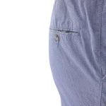 Piet Elastische Taille Broek | Cadzand Navy Print | www.pietkoopmans.nl